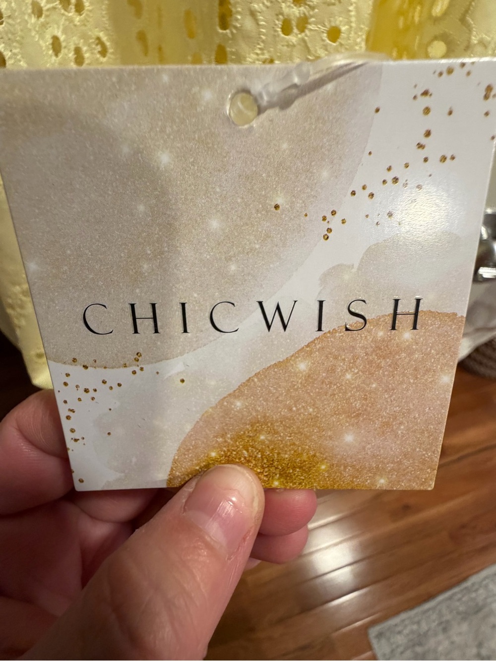 Chicwish Yellow Eyelet Maxi Skirt - Picture 8 of 9